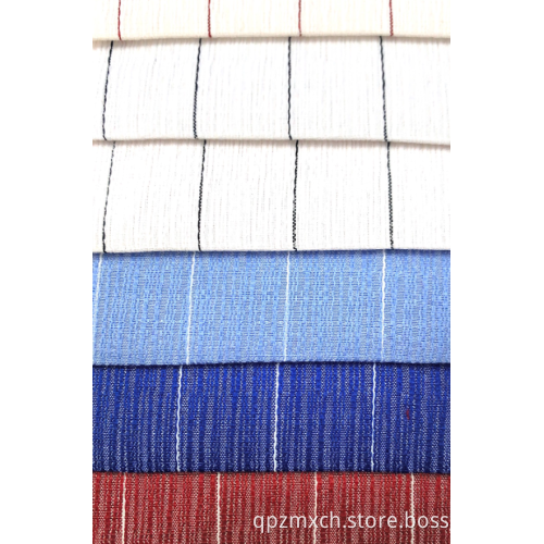 Bark wrinkled wide stripe fabric